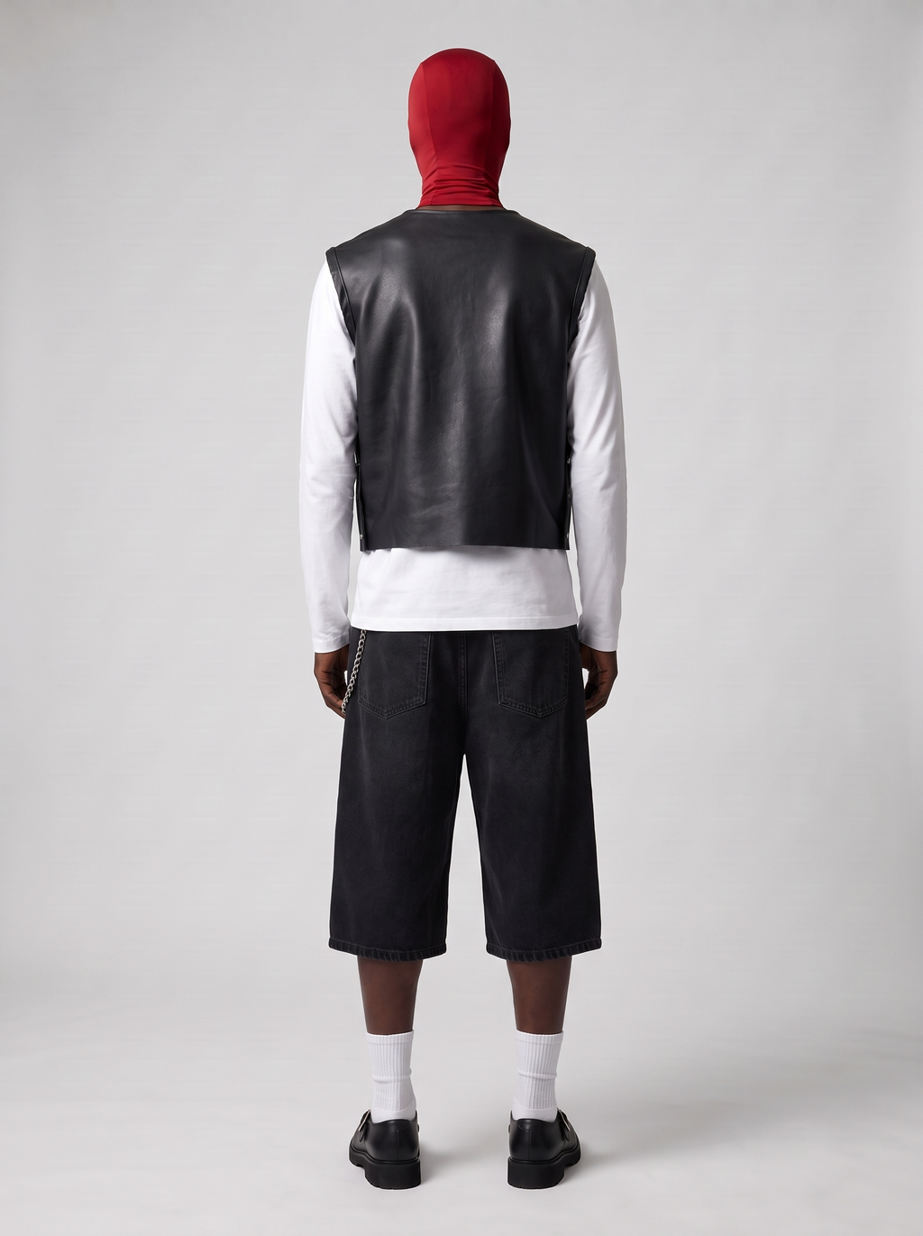 The Faux Leather Star Vest