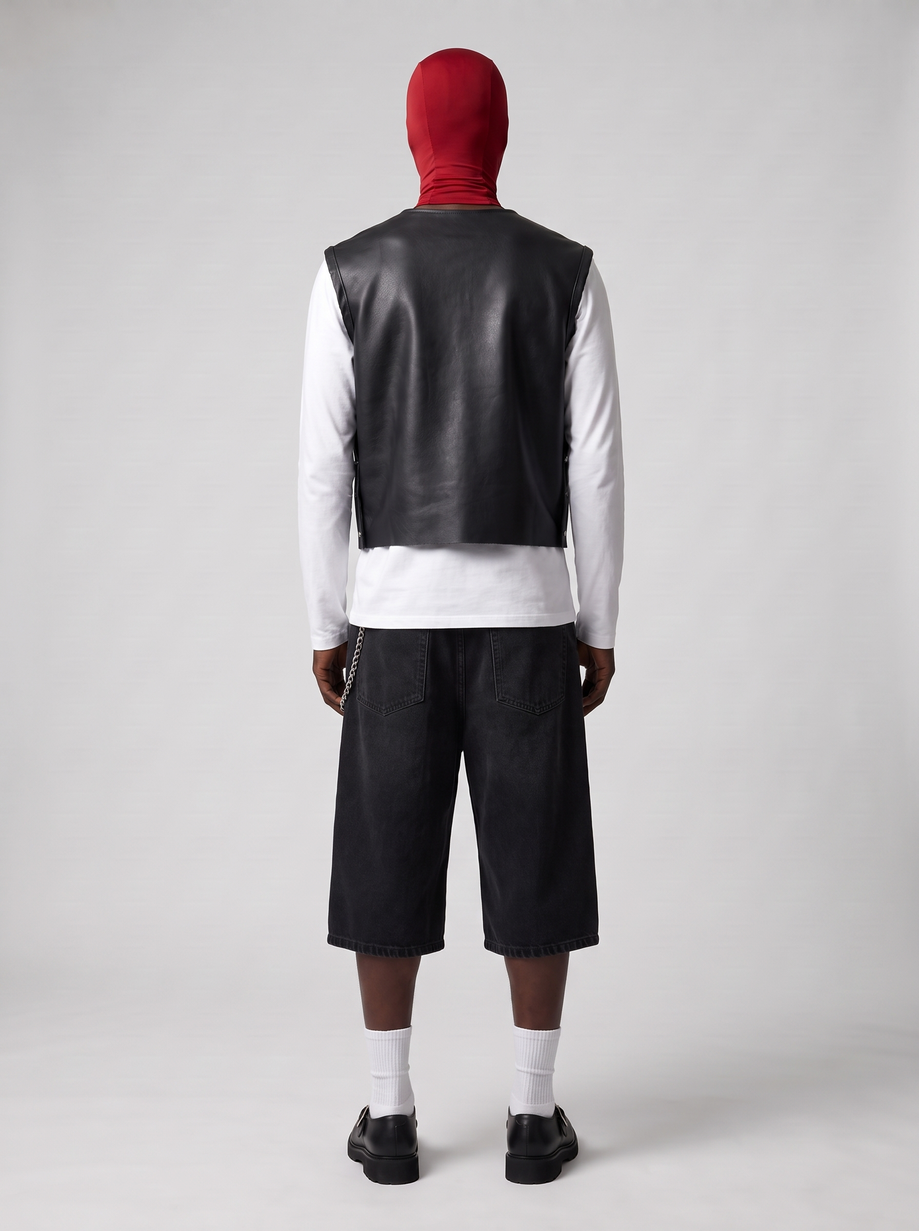 The Faux Leather Star Vest